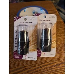 Lot Of 2 ColorMates Multi Cream Stick Foundation Dark‎ 63674